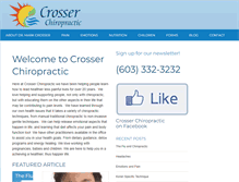 Tablet Screenshot of crosserchiropractic.com